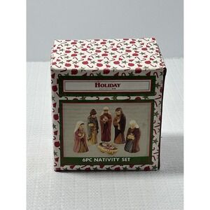Nativity Set - 6 piece Holiday Collection by World Bazaars - Miniature